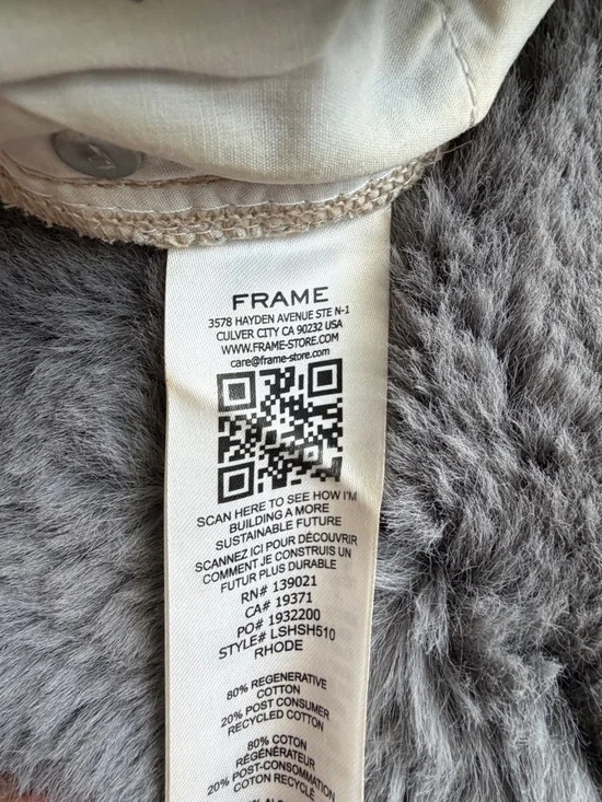 Frame Denim Light Blue High-Rise Jean Shorts - Picture 6 of 6